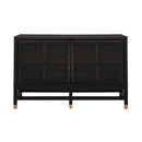 Amara Charcoal Woven Rattan Buffet
