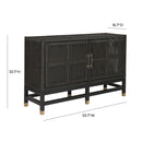 Amara Charcoal Woven Rattan Buffet