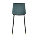 Evora Green Velvet Counter Stool (Set of 2)