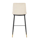 Evora Cream Velvet Counter Stool (Set of 2)
