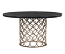 Valentina Brass Round Dining Table - UK