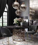Valentina Brass Round Dining Table - UK