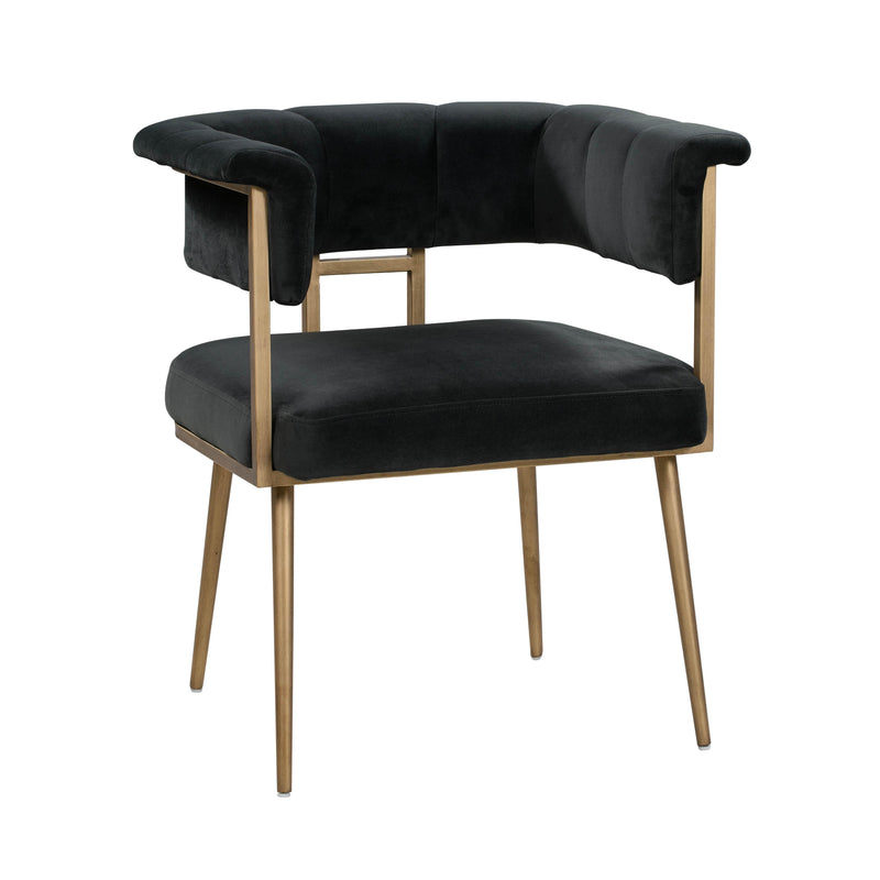 Astrid Grey Velvet Chair - UK