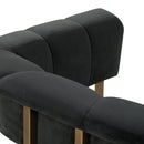 Astrid Grey Velvet Chair - UK