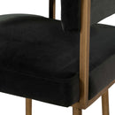 Astrid Grey Velvet Bar Stool - UK