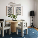 Chelsea Natural Oak Wood Round Dining Table - UK