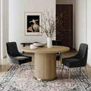 Chelsea Natural Oak Wood Round Dining Table - UK