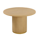 Chelsea Natural Oak Wood Round Dining Table - UK
