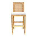 Amara Rattan Performance Fabric Bar Stool