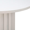 Kali 55 Inch White Round Dining Table - UK