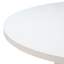 Kali 55 Inch White Round Dining Table - UK