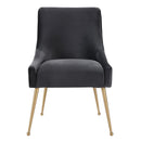 Beatrix Grey Velvet Side Chair - UK