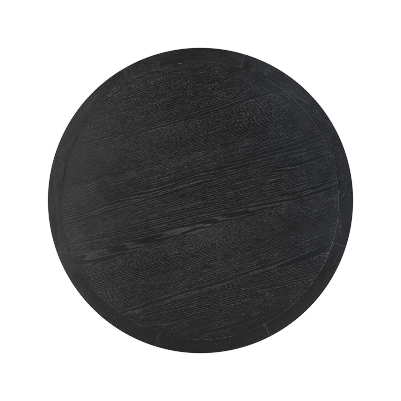 Sahara Black Oak Round Dining Table - UK