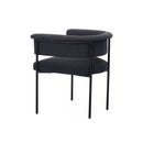 Taylor Black Performance Linen Dining Chair