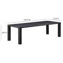 Akola Black Oak Rectangular Dining Table