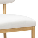 Bobbie Cream Performance Upcycled Fabric Dining Chair