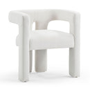 Sloane Bone White Recycled Fabric Chair