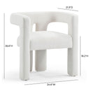 Sloane Bone White Recycled Fabric Chair