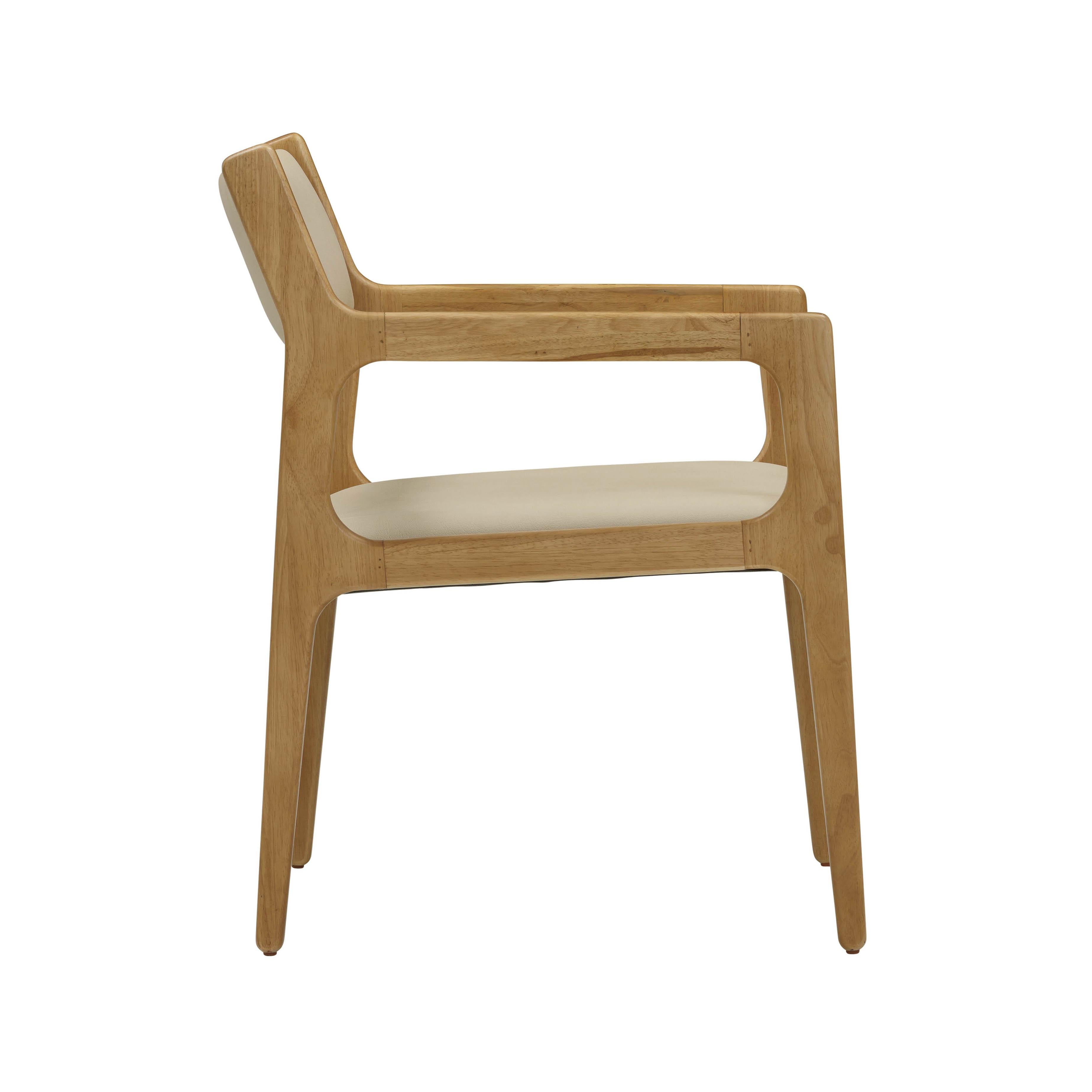 Ari Cream Performance Vegan Leather Dining Chair - Set of 2