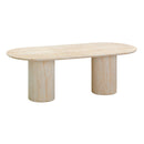 Brut Travertine Pattern Indoor/Outdoor Dining Table