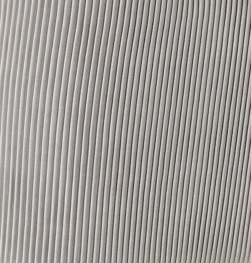 Beatrix Pleated Light Grey Velvet Side Chair