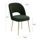 Swell Forest Green Velvet Chair - UK