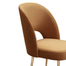 Swell Cognac Velvet Chair - UK