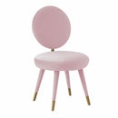 Kylie Bubblegum Velvet Dining Chair