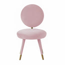 Kylie Bubblegum Velvet Dining Chair