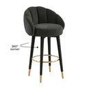 Myla Black Swivel Bar Stool - UK