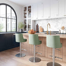 Reagan Sea Foam Green and Silver Adjustable Stool - UK