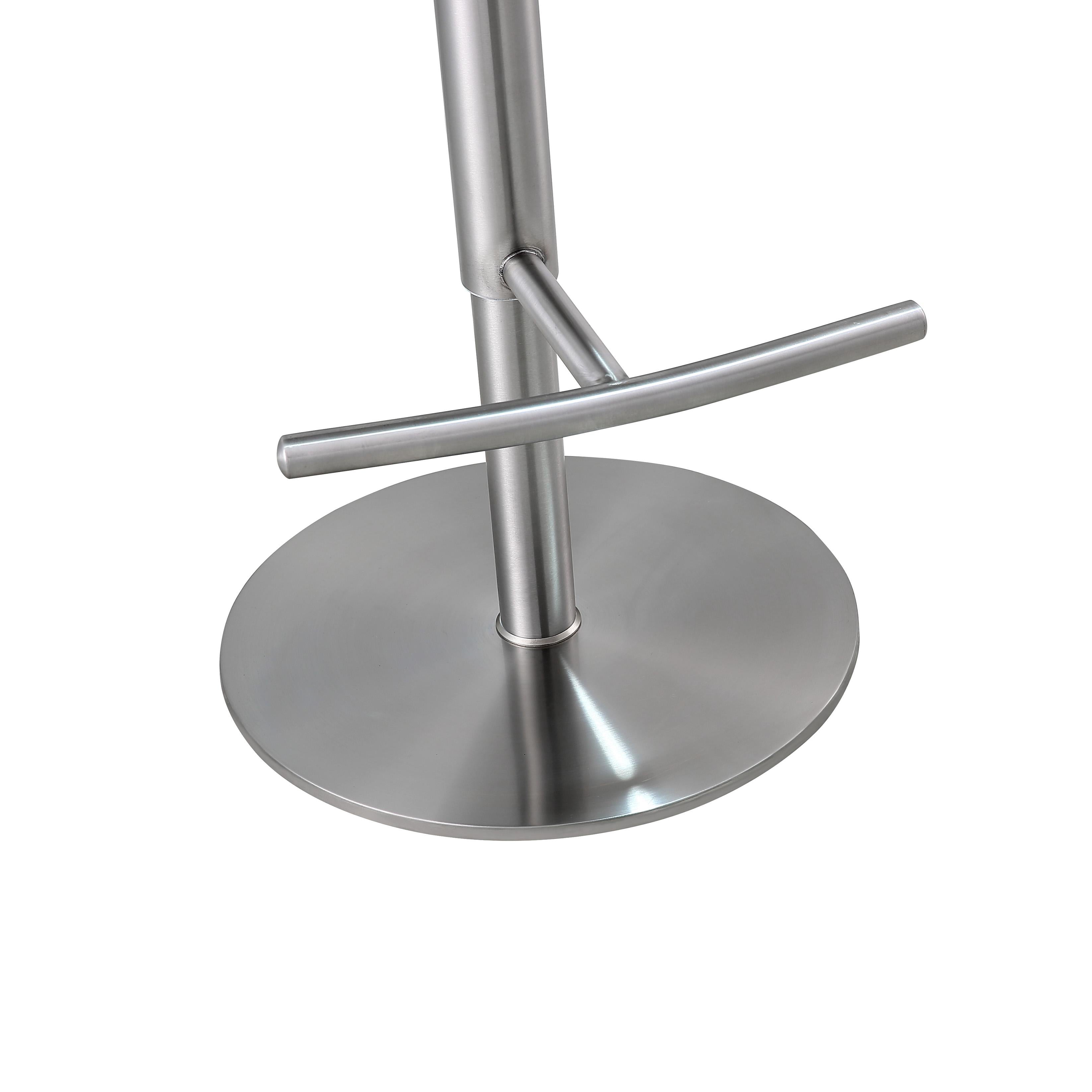 Reagan Sea Foam Green and Silver Adjustable Stool - UK