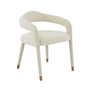 Lucia Cream Velvet Dining Chair - UK