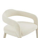 Lucia Cream Velvet Dining Chair - UK