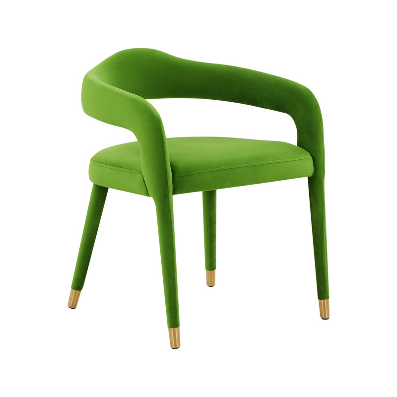 Lucia Green Velvet Dining Chair - UK