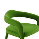 Lucia Green Velvet Dining Chair - UK