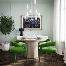 Lucia Green Velvet Dining Chair - UK