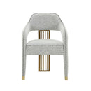 Corralis Speckled Grey Boucle Dining Chair - UK