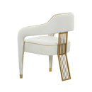 Corralis Cream Performance Linen Dining Chair
