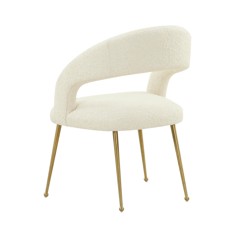Rocco Cream Boucle Dining Chair - UK