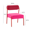 Jolene Hot Pink Velvet Dining Chair - Set of 2 - UK