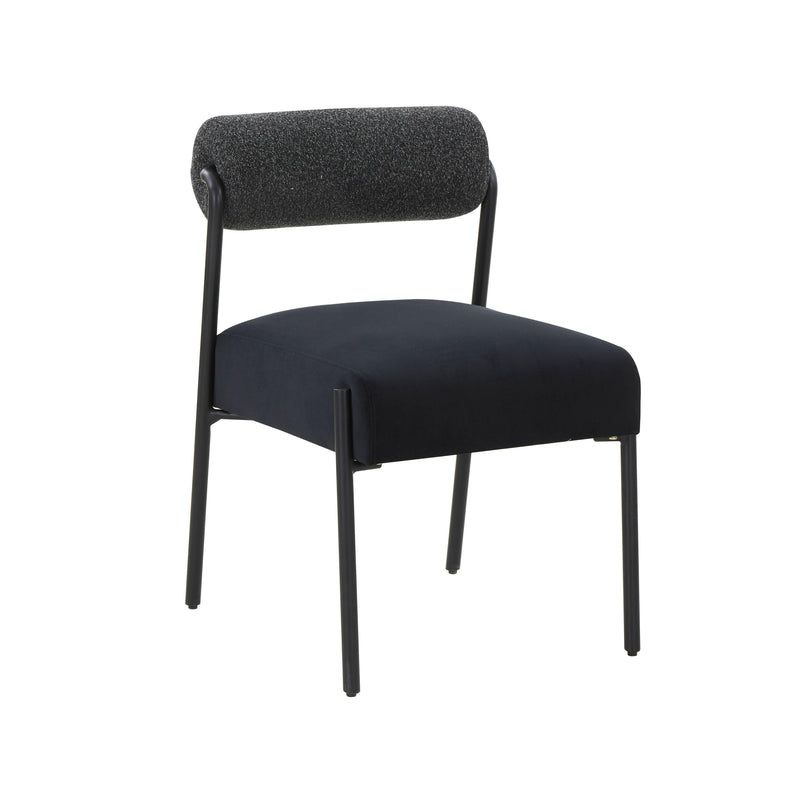 Jolene Black Velvet Dining Chair - Set of 2 - UK