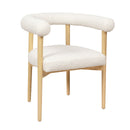 Spara Cream Boucle Dining Chair - UK