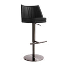 Gala Black Performance Vegan Leather on Adjustable Stool