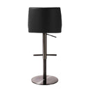 Gala Black Performance Vegan Leather on Adjustable Stool
