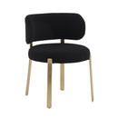 Margaret Black Boucle Dining Chair - UK
