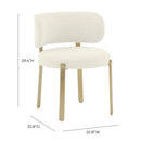 Margaret Cream Boucle Dining Chair - UK