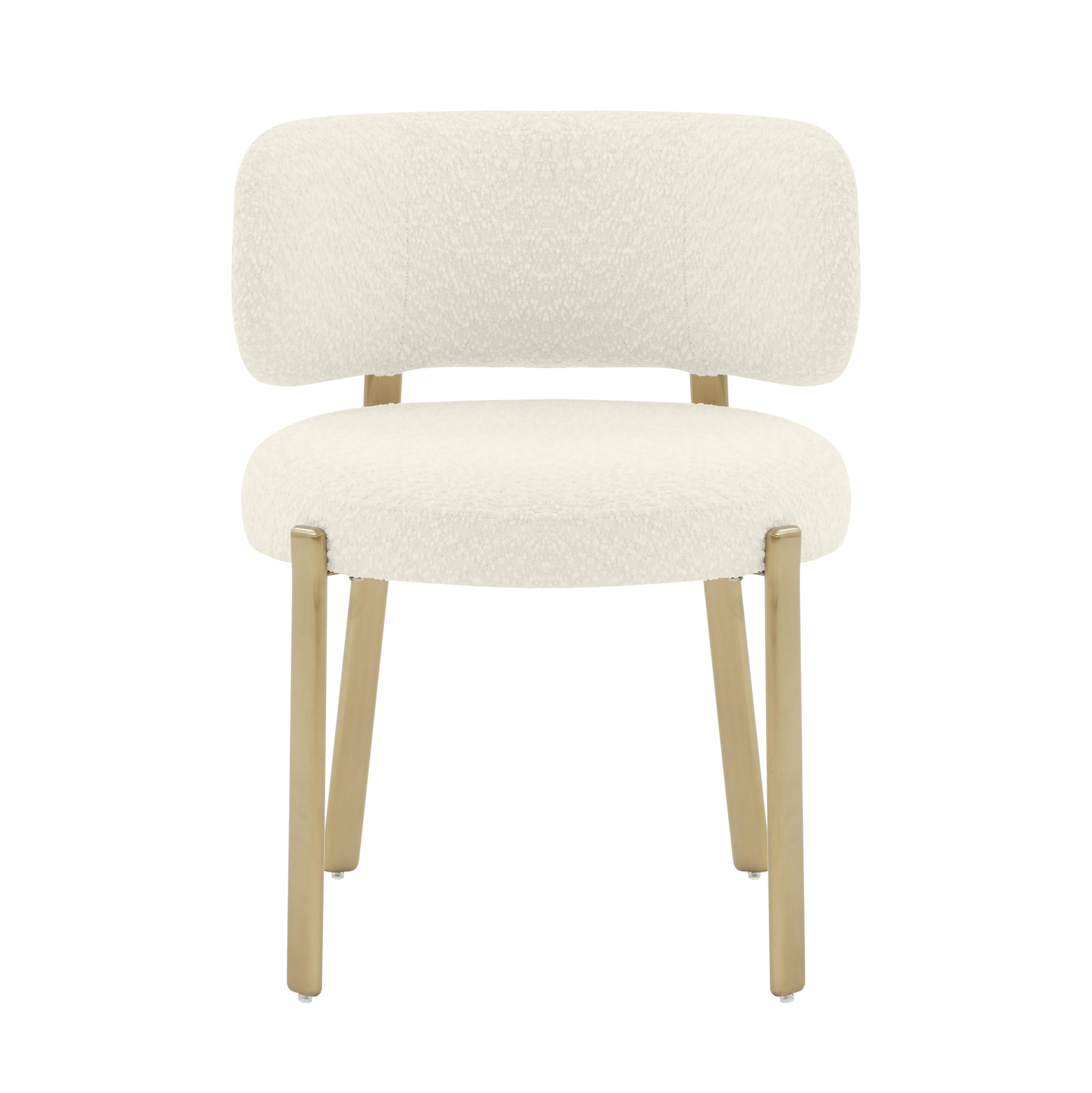 Margaret Cream Performance Boucle Dining Chair
