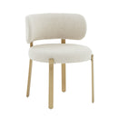 Margaret Cream Performance Linen Dining Chair - UK