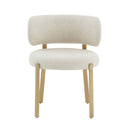 Margaret Cream Performance Linen Dining Chair - UK